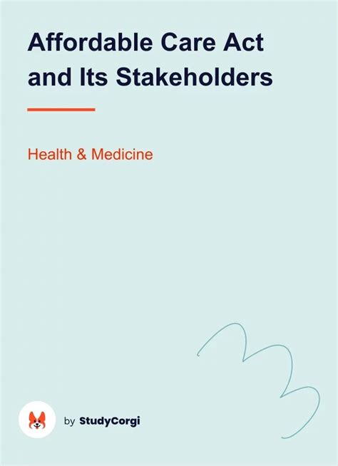 who are the stakeholders in the affordable care act